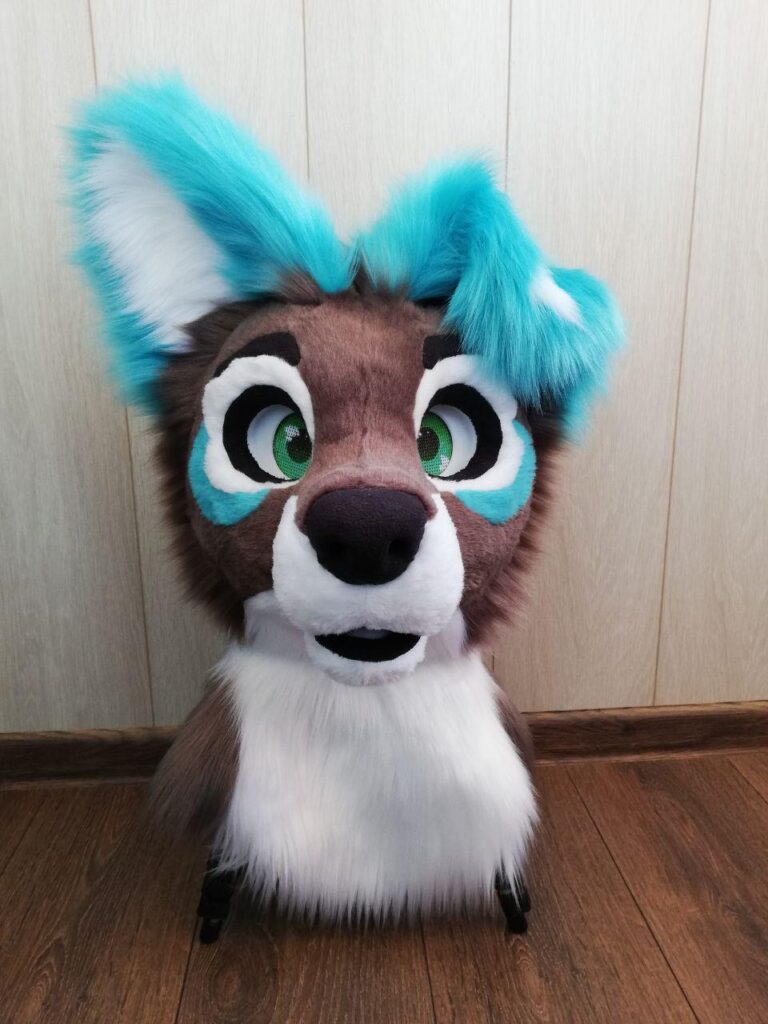 Fursuit Puppy White Star Head