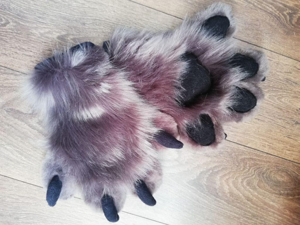 Fursuit Puppy White Star Paws