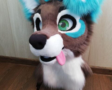 Fursuit Puppy White Star Head