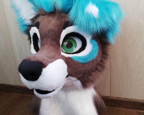 Fursuit Puppy White Star Head