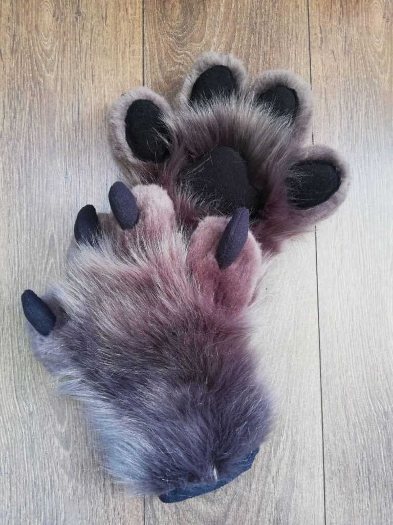 Fursuit Puppy White Star Paws