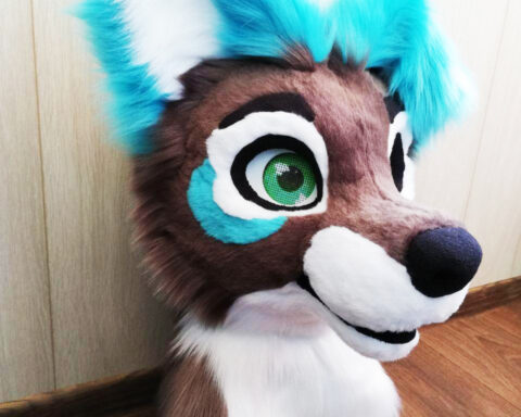 Fursuit Puppy White Star Head