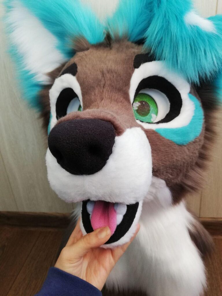 Fursuit Puppy White Star Head