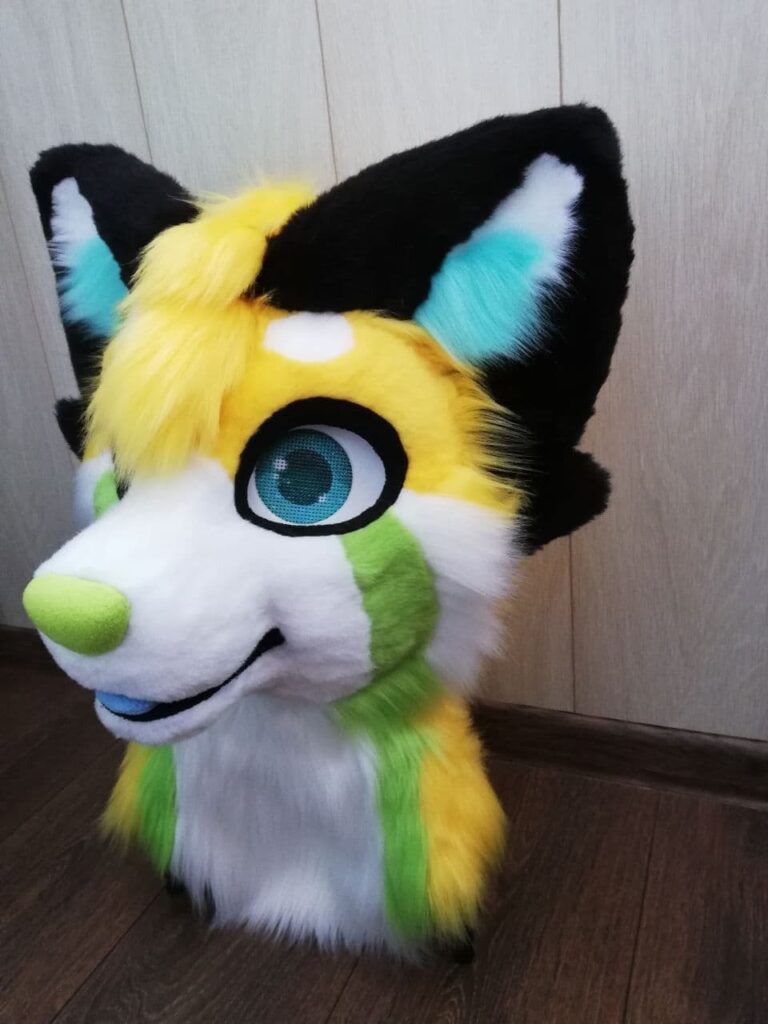 Pocky the red panda fursuit head