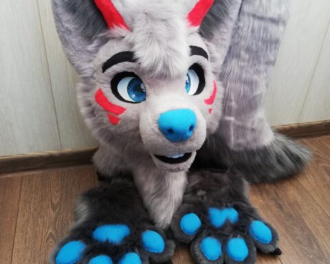 Gray Wolf Fursuit