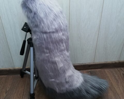 Gray Wolf Fursuit Tail