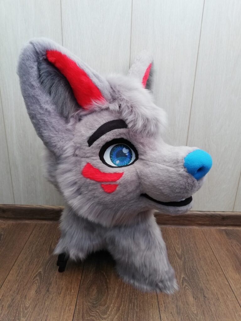 Gray Wolf Fursuit Head