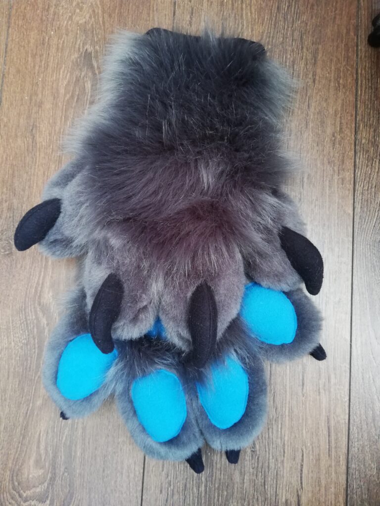 Gray Wolf Fursuit Paws