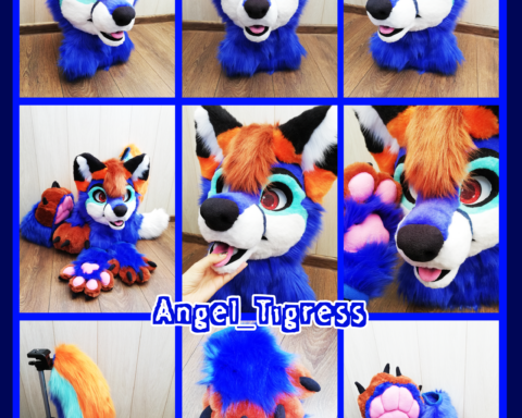 Blue Fox Full fursuit