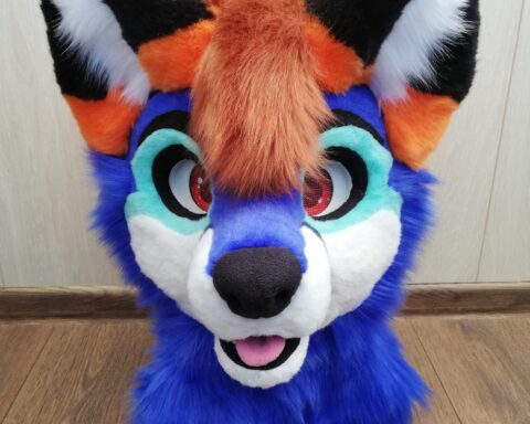 Blue Fox Full fursuit head