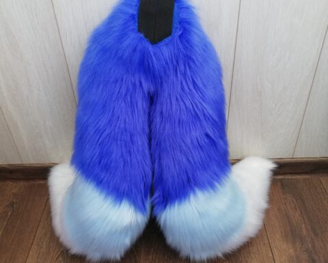 Full Fursuit Light Blue Fox