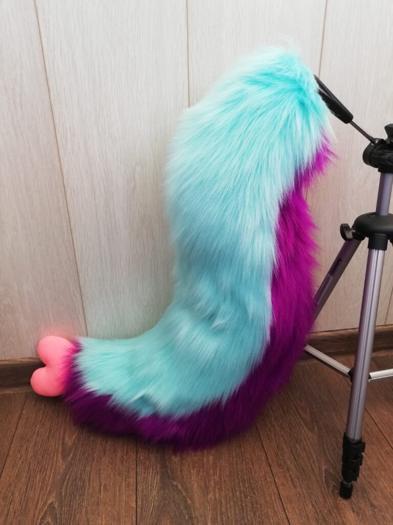 fursuit Aqua Dog tail