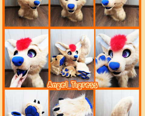 Cream Fenec fursuit