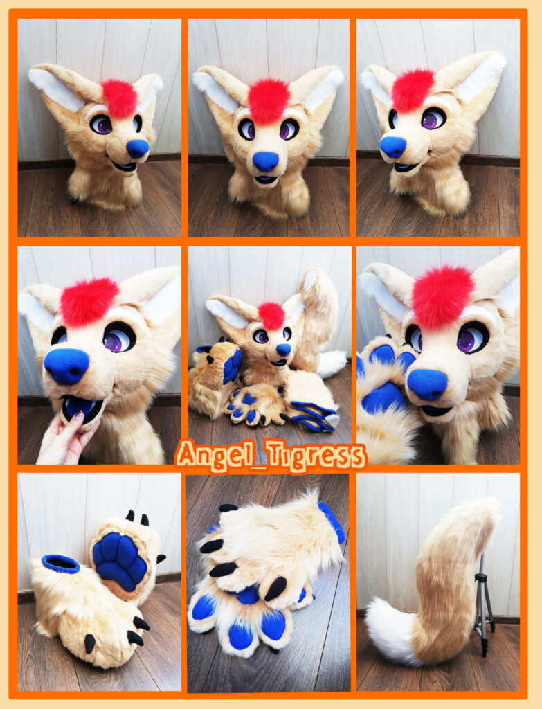 Cream Fenec fursuit