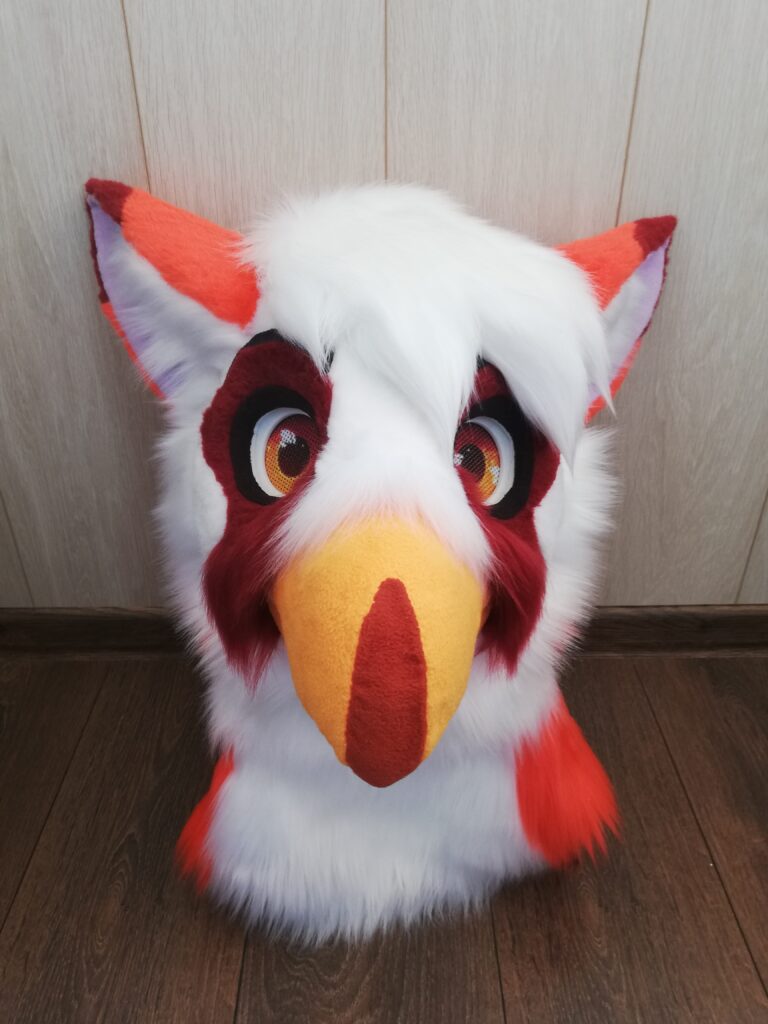 Gryphon head fursuit