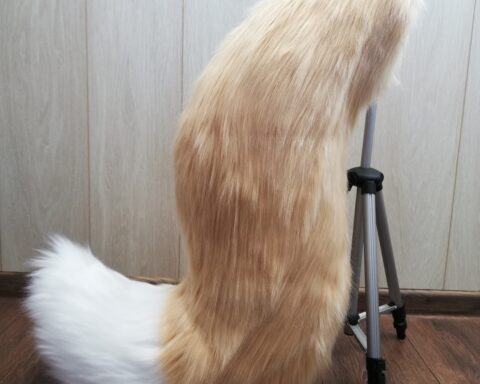 Cream Fenec fursuit Tail
