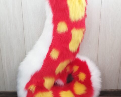 Red Lizard Fursuit Tail