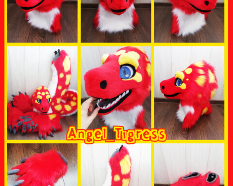 Red Lizard Fursuit