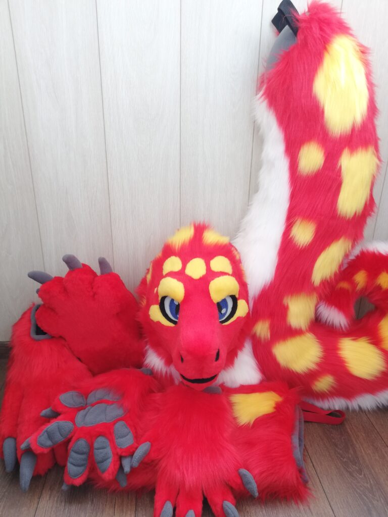 Red Lizard Fursuit