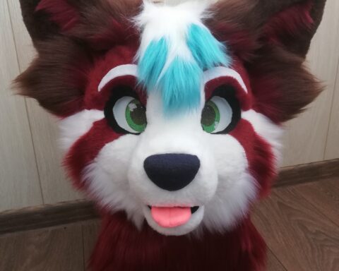 Red Panda partial fursuit head