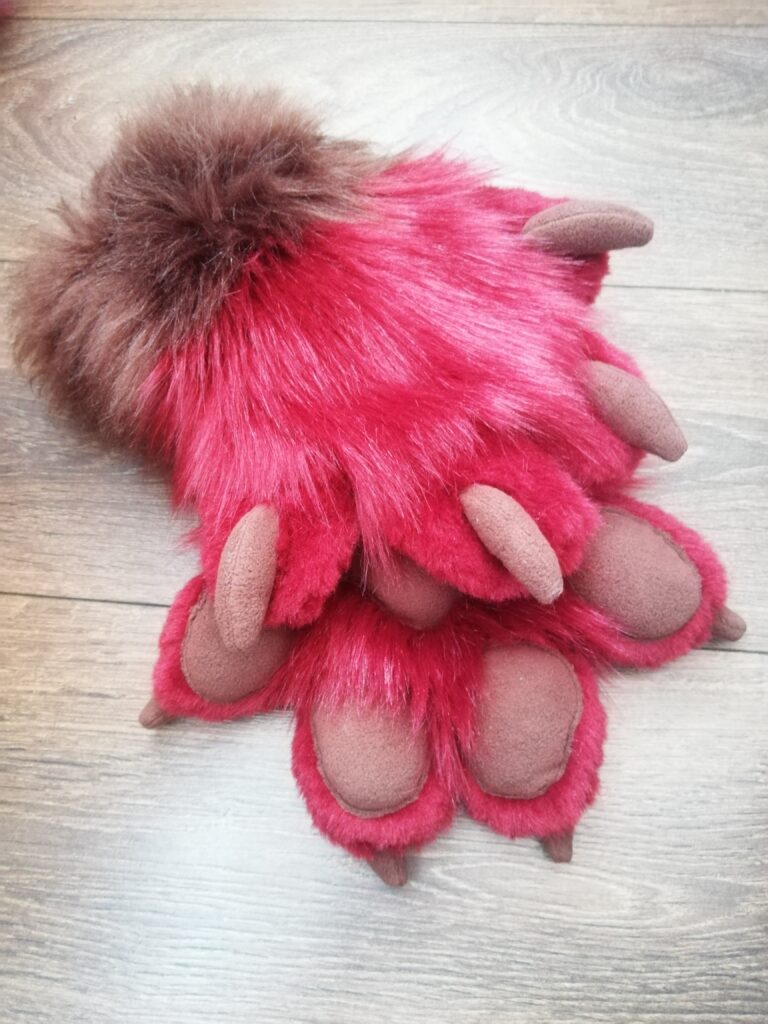 Red Panda partial fursuit paws