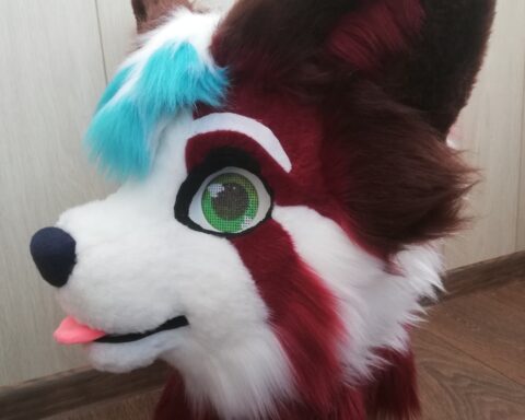 Red Panda partial fursuit head