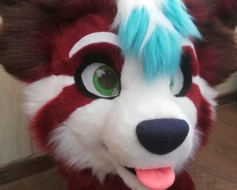 Red Panda partial fursuit head