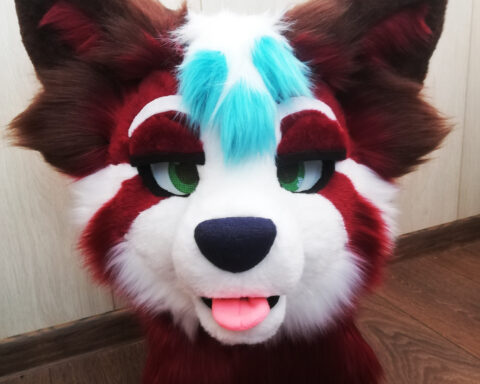 Red Panda partial fursuit head