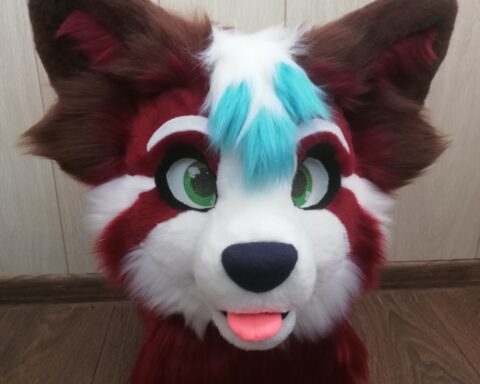 Red Panda partial fursuit head