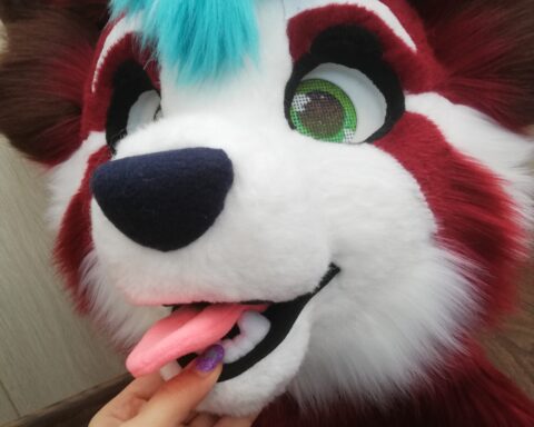 Red Panda partial fursuit head