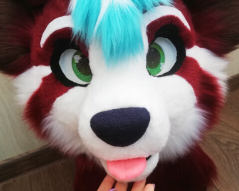 Red Panda partial fursuit head