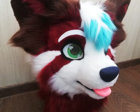 Red Panda partial fursuit head